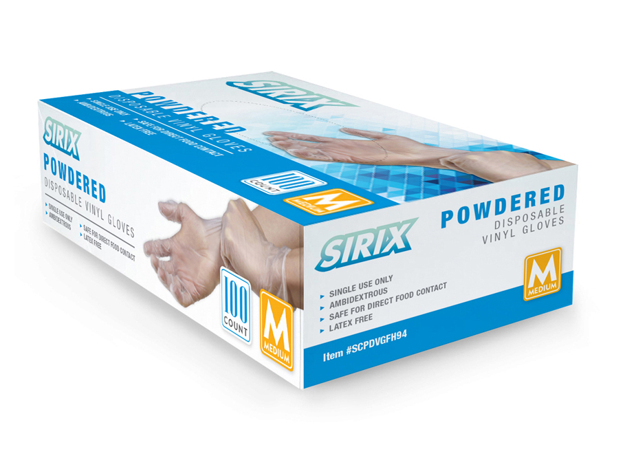 Sirix Disposal Glove Package