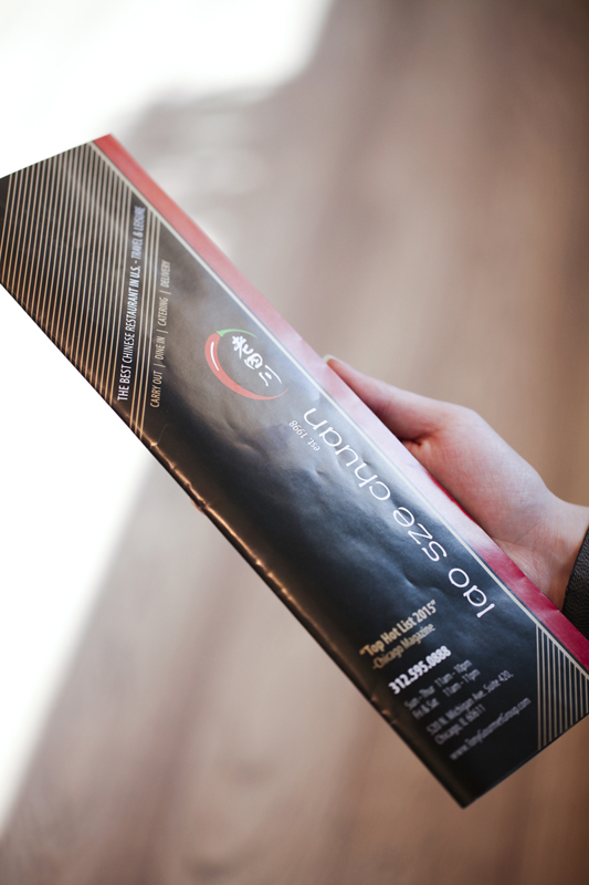 Carry Out Menu Cover